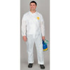 Dupont 10 Coverall. Collar. Elastic Wrists and Ankles. Elastic Waist. White. MD PB125SWHMD002500