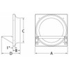 Dayton Ext FanVFrm,20In,Steel,Sltd Motor Base 10E036