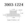 Hhip 1" 3-4-10 T-Slot Nut 3903-1223