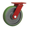 Hamilton Plate Caster,Swivel,Poly,10 in.,2200 lb.,A S-FM-10DB