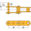 Tsubaki Connecting Roller Link,D-1 Attachment C2050D1CL