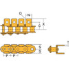 Tsubaki Connecting Link,AA-1 Attachment,PK5 40ASAA1CL