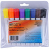 Integra Chisel Point Dry-erase Markers - Assorted Ink - 8 / Set