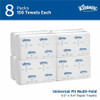 Kleenex&reg; Multi-Fold Towels - 1 Ply - 9.20" Width x 9.40" Length - White - 150/Pack - 8 / Carton