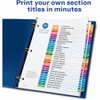 Avery Ready Index Index Divider 11129 SPR-AVE11129
