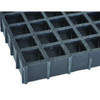 Fiberglass Molded Grating, 96 in Span, Grit-Top Surface, Corvex Resin, Dark Gray