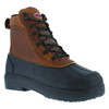 Men's 8-Inch Work Boot, 10, Composite Toe, 8 in H, Black/Brown, IA9650