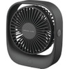 Denali Aire 5 In. 3-Speed Black Rechargeable USB Table Fan 1DAFD5R 515346