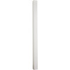 5 In. x 5 In. x 96 In. White Blank Vinyl Post 165255