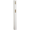 5 In. x 5 In. x 60 In. White End 2-Rail Fence Vinyl Post 182885