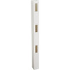 5 In. x 5 In. x 84 In. White End 3-Rail Fence Vinyl Post 182915 759343