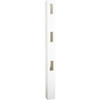 5 In. x 5 In. x 84 In. White Vinyl 3-Rail Fence Line Post 182923 763494