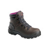 Women's 6-Inch Work Boot, 11 W, Steel Toe, 6 in H, Brown, A8125