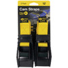 Wrap-It Storage Cam Straps 12 Ft. x 1 In.Yellow Cam Buckle Strap (2-Pack) 102-CS-12YE 591281