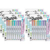 Sharpie S-Note Duo Dual-Tip Markers - Assorted Ink - 8/Pack - 6 / Box