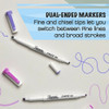 Sharpie S-Note Duo Dual-Tip Markers - Assorted Ink - 8-Pack - 6 - Box 2154173BX SPR-SAN2154173BX