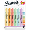 Sharpie SmearGuard Tank Style Highlighters - Assorted Ink - 6 / Pack