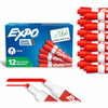 Expo Dry Erase Markers - Erasable - Red Ink - 1 Dozen