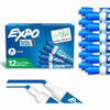 Expo Dry Erase Markers - Erasable - Blue Ink - 12 / Dozen