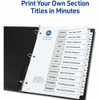 Avery Ready Index Tab Divider 11826 SPR-AVE11826