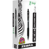 Zebra Pen Z-Grip Retractable Ballpoint Pens - Retractable - Black Ink - 1 Dozen