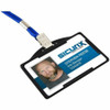 SICURIX Badge Holder - Horizontal - Plastic - Black - 25 - Pack 68310 SPR-BAU68310