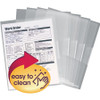 Smead Letter File Jacket - 8 1/2" x 11" - Polypropylene - Clear - 5 / Pack