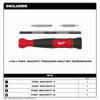 Milwaukee Tool Multi-Bit Screwdriver,5 3-4 in L 48-22-2931