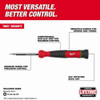 Milwaukee Tool Multi-Bit Screwdriver,5 3-4 in L 48-22-2931