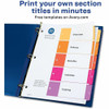 Avery Ready Index Index Divider 11131 SPR-AVE11131