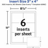 Avery&reg; Name Badge Inserts - Laser, Inkjet - White - 300 - Box 5392 SPR-AVE5392