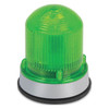 Warning Light, Green, LED, 120V AC, 65 FPM, 3 1/4 in Dia.