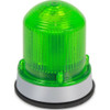 Warning Light, Green, LED, 120V AC, 65 FPM, 3 1-4 in Dia.  125XBRMG120A