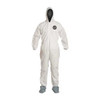 10 Standard Fit Hood. Elastic Wrists. Elastic Waist. White. 4X
