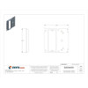 Communication Bracket, 1 Gang, Pre-Galvanized Steel, Square Box Type  BB40-10