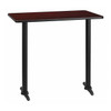 Rectangle Laminate Table, Laminate Top, Wood Grain
