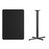 Rectangle Laminate Table Top, Laminate Top, Wood Grain  XU-BLKTB-3042-T2230B-GG