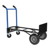 Convertible Hand Truck, 4in1 Qck Chng, 10" Solid Rubber Tires, 800lbs