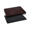 Flash Furniture Black/Mahogany Reversible Top, 30 x 42 XU-MBT-3042-GG