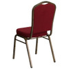 Hercules Banquet Chair, 17-1-4 in W 20-1-4" L 38" H, Fabric Seat  FD-C01-GOLDVEIN-3169-GG