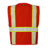 Kishigo High-Visibility Vest,Zipper,Red,4XL-5XL B103-4X-5X
