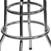 Flash Furniture 30.25"H Chrome Stool w-Black Seat XU-D-100-GG