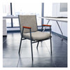 HERCULES Series Heavy Duty Gray Fabric Stack Chair with Arms,PK4