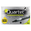 Quartet Dry Erase Marker Set, Chisel Tip, Black, PK12 5001-2MA