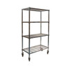 Manufacturer Varies Wire Cart,4 Shelf,36x18x70,Chrome 2HDE5