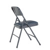National Public Seating Folding Chair, Vinyl, Blue,PK4 1204