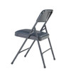 National Public Seating Folding Chair, Vinyl, Blue,PK4 1204