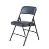 National Public Seating Folding Chair, Vinyl, Blue,PK4 1204