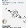Moen Posi-Temp Valve Trim Kit, Spot Resist Brushed Nickel Moen Posi-Temp Valve Trim Kit, Spot Resist Brushed Nickel