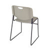 Kobe Kobe Square Table & Chair Set, Wood, Metal, Polypropylene Top TKB4848MH44GY